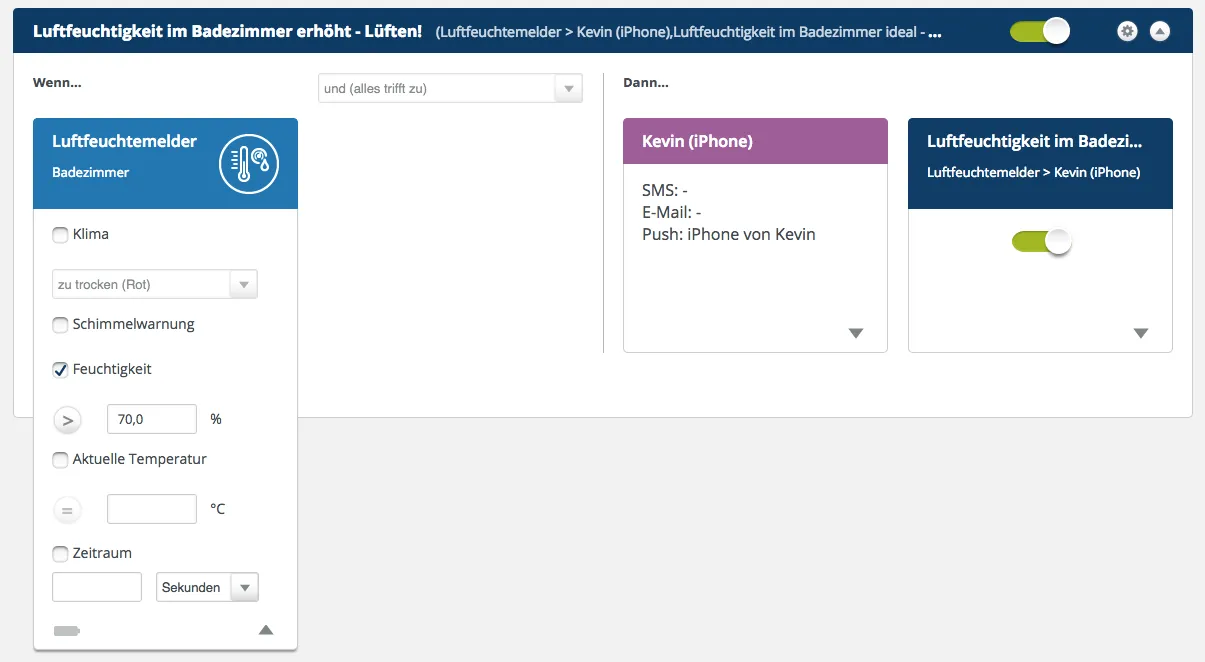 Devolo Luftfeuchtigkeit erhöht